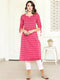 Pink Cotton Kurta